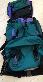 grote groen-paarse rugzak voor heren te koop, Gebruikt, 25 tot 40 cm, Trekking, 60 cm of meer