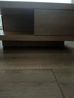 Beige houten salontafel., Huis en Inrichting, Tafels | Salontafels, Ophalen, Zo goed als nieuw
