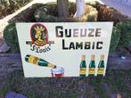 Gueuze Lambic émaillerie belge, Enlèvement, Utilisé, Panneau publicitaire