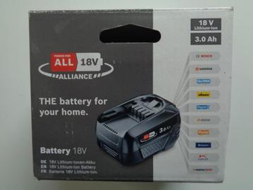 Bosch accu 18V 3.0Ah beschikbaar voor biedingen