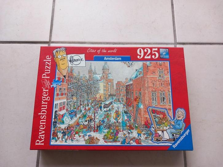 Puzzel 925 stukjes - Cities of the world - Amsterdam, Hobby en Vrije tijd, Denksport en Puzzels, Zo goed als nieuw, Legpuzzel