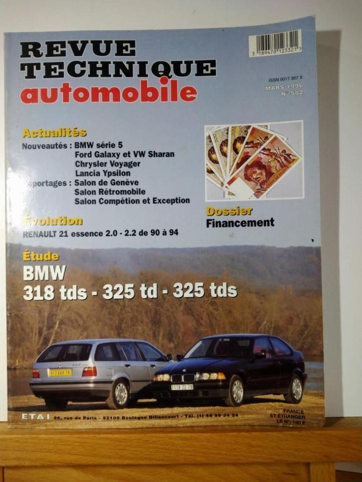 RTA - BMW 318 - 325 - Renault 21 - n582, Autos : Divers, Modes d'emploi & Notices d'utilisation, Envoi
