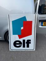 elf motor olie reclame lichtbak plaat, Verzamelen, Ophalen, Gebruikt, Lichtbak of (neon) lamp