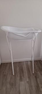 Wit baby bad met witte standaard, Kinderen en Baby's, Badjes en Verzorging, Gebruikt, Badje, Standaard, Ophalen