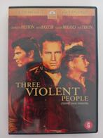 Dvd Three violent people (Western) ZELDZAAM, Cd's en Dvd's, Dvd's | Actie, Ophalen of Verzenden, Zo goed als nieuw, Actie