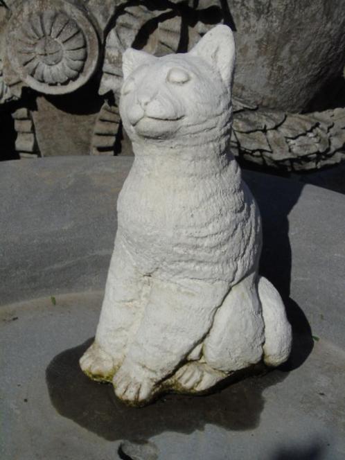 statue d un chat tête de coté en pierre , super prix !, Jardin & Terrasse, Statues de jardin, Neuf, Animal, Pierre, Enlèvement ou Envoi
