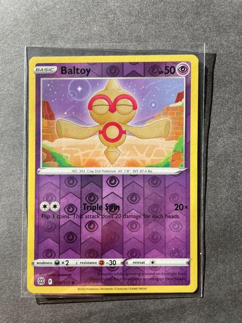 Pokemon Brilliant Stars Baltoy Reverse 058/172, Hobby en Vrije tijd, Verzamelkaartspellen | Pokémon, Nieuw, Losse kaart, Ophalen of Verzenden