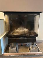 Haard Atraflam 750 3 zijden glas, Ophalen, Gebruikt, Inbouwhaard, Houthaard