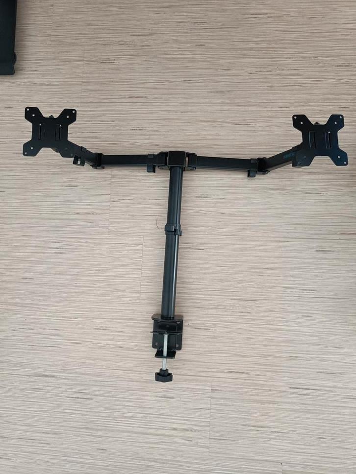 Bontec - Dubbele monitorarm, Informatique & Logiciels, Ordinateurs & Logiciels Autre, Neuf, Enlèvement