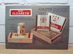 Vintage reclame display Cigarillos Reine Elisabeth, Ophalen of Verzenden, Gebruikt, Reclamebord