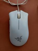 Razer deathadder essential white, Computers en Software, Rechtshandig, Muis, Gebruikt, Gaming muis