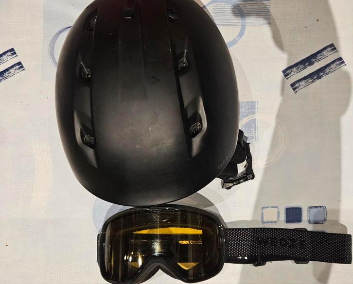 Wedze helm + skibril - maat M, Sport en Fitness, Skiën en Langlaufen, Gebruikt, Ophalen