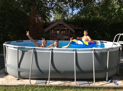 Piscine OVALE BESTWAY, Tuin en Terras, Zwembaden, Nieuw, Opzetzwembad, 80 tot 120 cm, 400 cm of meer, 200 tot 300 cm, Ovaal, Ophalen
