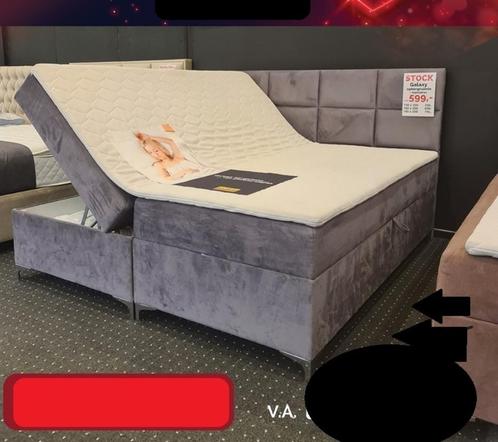 VF Boxpsring +Opbergruimte +Matras +Topper +Gratis Levering, Huis en Inrichting, Slaapkamer | Boxsprings, Nieuw, Grijs, Ophalen of Verzenden