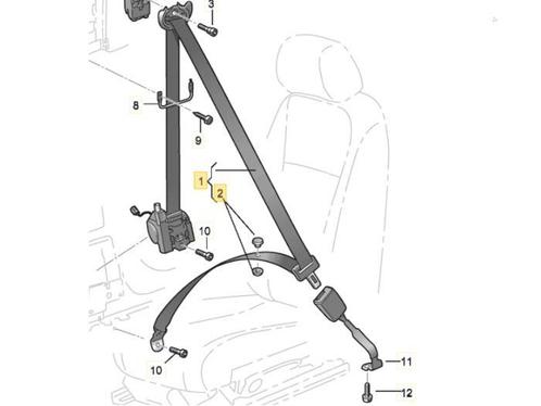 Ceinture de sécurité avant gauche d'un Seat Leon, Autos : Pièces & Accessoires, Habitacle & Garnissage, Seat, Utilisé, 3 mois de garantie