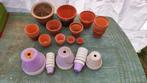 Terracotta potjes. Verkocht., Tuin en Terras, Ophalen of Verzenden, Zo goed als nieuw, Terracotta