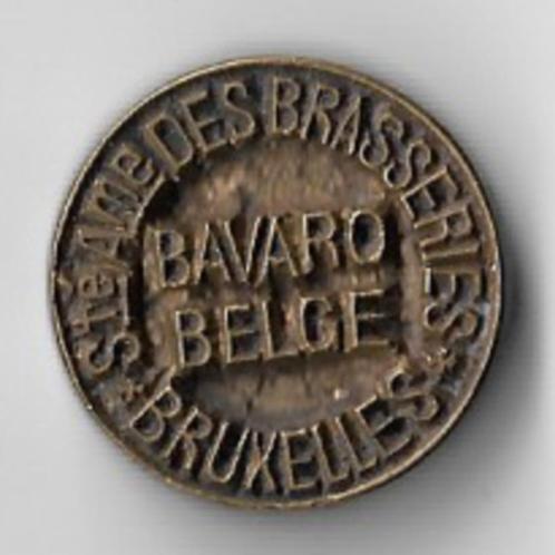 Uniek stempel Sté Ame DES BRASSERIES BAVARO BELGE*BRUXELLES*, Verzamelen, Biermerken, Ophalen of Verzenden
