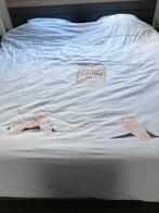 Housse de couette 2 personnes 200x200/220, Maison & Meubles, Enlèvement, Comme neuf, Blanc, Housse de couette