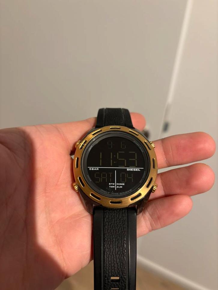 Diesel DZ-1901 (Only The Brave), Handtassen en Accessoires, Horloges | Heren, Zo goed als nieuw, Polshorloge, Overige merken, Ophalen