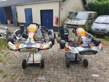 te koop 3 rotax max karts  1 birel met loncin  4 takt motor beschikbaar voor biedingen