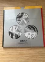 3x 200 frank Millennium QP, Setje, Zilver, Ophalen of Verzenden, Zilver
