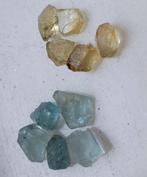 Aquamarijn blauwe en gele kristallen uit Afghanistan (2), Ophalen of Verzenden, Mineraal