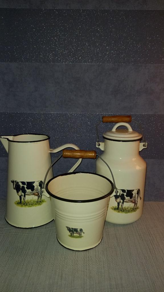 Vintage metalen set, Verzamelen, Retro, Huis en Inrichting, Ophalen of Verzenden