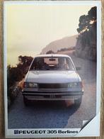 PEUGEOT 305 BERLINE SERIE 2 1983 BROCHURE 24 PAGINA'S FRANKR, Ophalen of Verzenden, Zo goed als nieuw, Peugeot