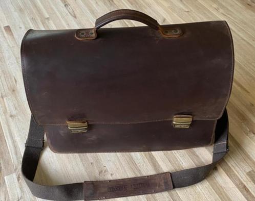originele Ruitertassen lederen aktetas, Handtassen en Accessoires, Tassen | Schooltassen, Gebruikt, Aktetas of Boekentas, 40 tot 50 cm
