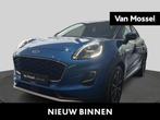 Ford Puma 1.0i Ecoboost MHEV 92kW Aut. Titanium, Auto's, Ford, Stof, 1404 kg, Blauw, Bedrijf