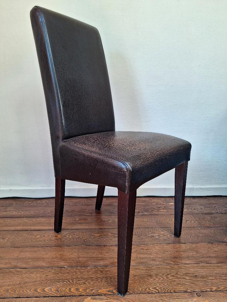 4 stoelen, Maison & Meubles, Chaises, Utilisé, Quatre, Bois, Brun, Enlèvement