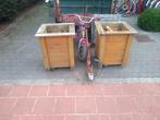 bloembak, Tuin en Terras, Gebruikt, Vierkant, Hout, 30 tot 60 cm