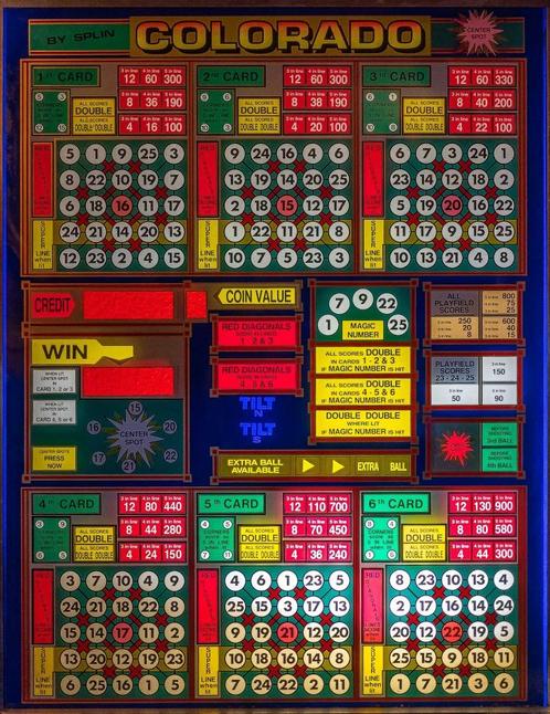 GLAS VAN FLIPPERKAST COLORADO. LEUK ALS LAMP, Verzamelen, Automaten | Flipperkasten, Gebruikt, Elektronisch, Flipperkast, Overige merken