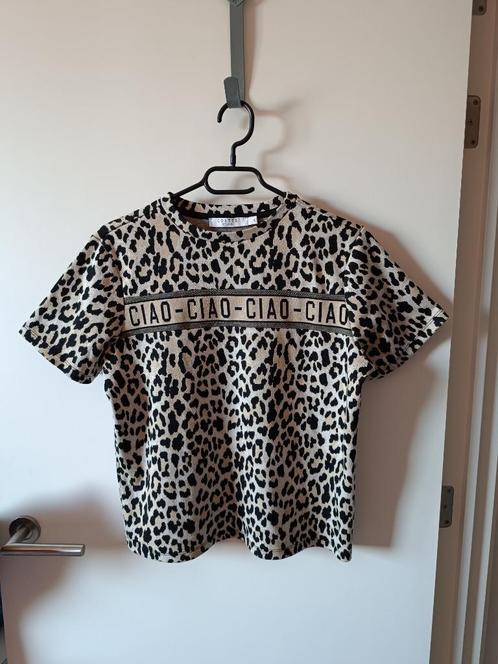 Ciao luipaardtopje van Costes, Kleding | Dames, T-shirts, Zo goed als nieuw, Maat 36 (S), Ophalen of Verzenden