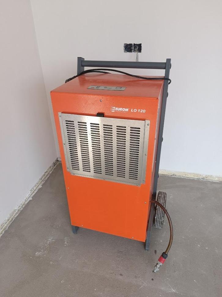 Bouwdroger  850m3/h Eurom LO120 Te Huur/Te koop, Doe-het-zelf en Bouw, Ventilatie en Afzuiging, Zo goed als nieuw, Ventilator