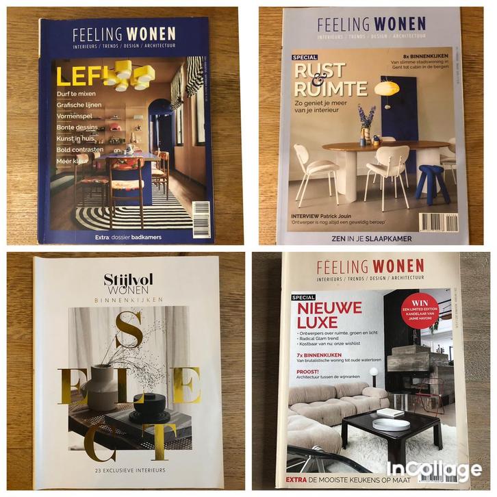 Feeling Wonen 2024 + Stijlvol Wonen Select, Boeken, Tijdschriften en Kranten, Zo goed als nieuw, Ophalen of Verzenden