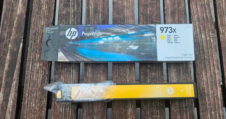HP 973x Yellow Original PageWide Cartridge High Yield, Computers en Software, Printerbenodigdheden, Zo goed als nieuw, Cartridge