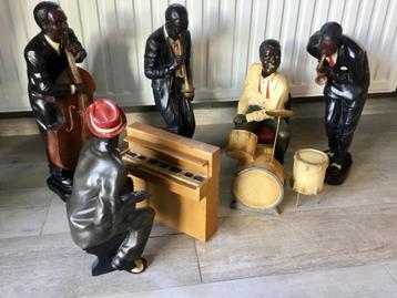 Ray Charles jazzorkest 5 muzikanten van 50 cm  beschikbaar voor biedingen