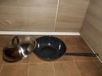 Grande casserole/wok avec couvercle, Maison & Meubles, Cuisine | Casseroles & Poêles, Enlèvement, Comme neuf, Wok
