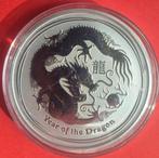 2 oz .999 zilveren munt 'Year of the Dragon', Timbres & Monnaies, Monnaies | Océanie, Enlèvement ou Envoi, Monnaie en vrac, Argent