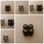 Set van x4 Porsche metalen ventieldopjes zwart of zilver, Ophalen of Verzenden, Nieuw, Porsche