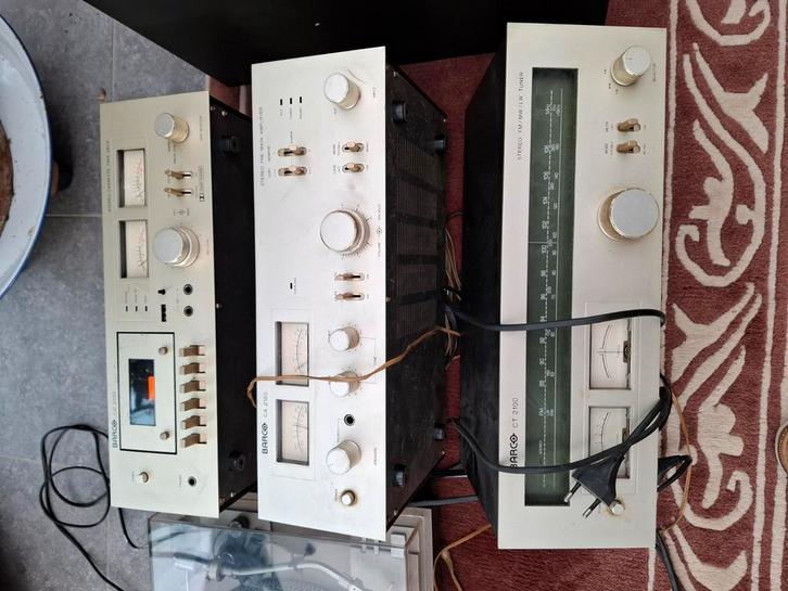 Vintage Barco hifi-installatie., Audio, Tv en Foto, Stereoketens, Gebruikt, Cassettedeck, Tuner of Radio, Speakers, Overige merken
