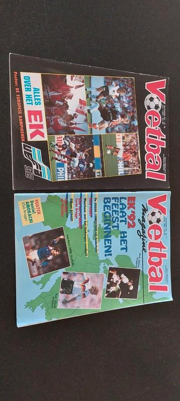 Voetbalmagazines nrs. 77 en 78 (juni en juli 1992) beschikbaar voor biedingen