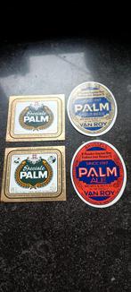 4 oude bieretiketten br palm steenhufel, Collections, Marques de bière, Enlèvement ou Envoi, Palm