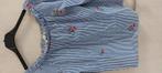Wit/blauw gestreept off-sholder bloesje.medium, Kleding | Dames, Blouses en Tunieken, Maat 38/40 (M), Blauw, Zo goed als nieuw