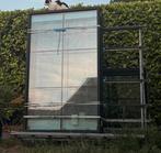 Nieuwe zwarte aluminium ramen en deur, Ophalen, Raamkozijn, 150 tot 225 cm, Inclusief glas