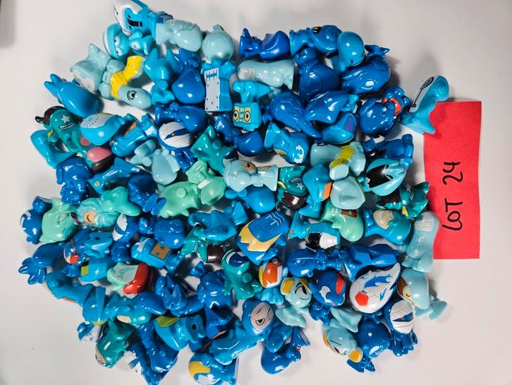 Lot 24 Gogos Crazy Bones - blauw, Verzamelen, Poppetjes en Figuurtjes, Zo goed als nieuw, Verzenden