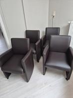 4 stoelen op wieltjes, Huis en Inrichting, Stoelen, Ophalen