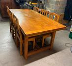TAFEL VAN MASSIEF EIKENHOUT (1,90x0,90) + VERLENGSTUKKEN, Huis en Inrichting, Tafels | Eettafels, Ophalen, Ancien, Gebruikt, Eikenhout