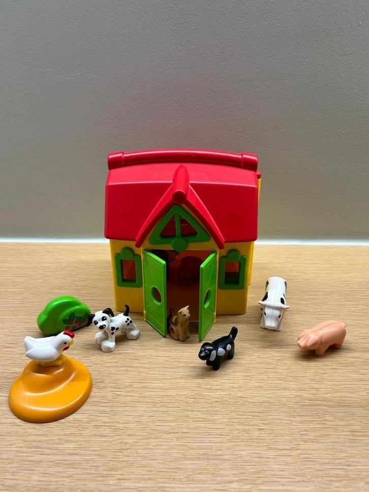 Playmobil 1.2.3 Meeneemboerderij met dieren 6962, Kinderen en Baby's, Speelgoed | Playmobil, Gebruikt, Complete set, Ophalen